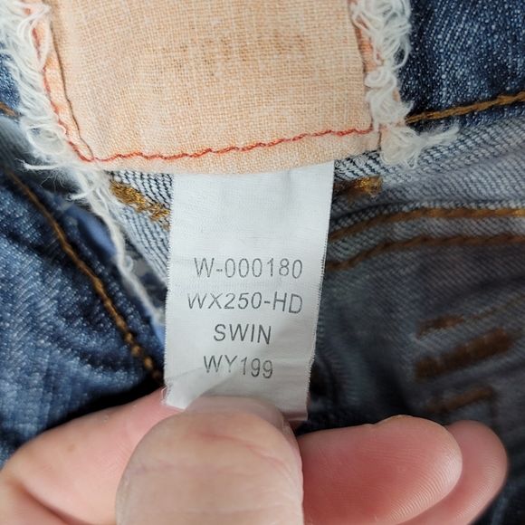 WÖRN Jeans High Quality Heavy Stitched Wide Leg Denim Jeans Women's Size 8 - Picture 15 of 16